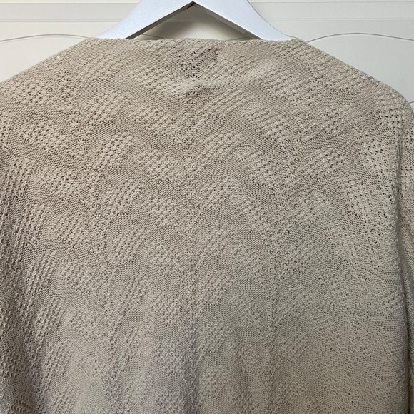 Textured Long Cardigan in Cream - Picture 10 of 13